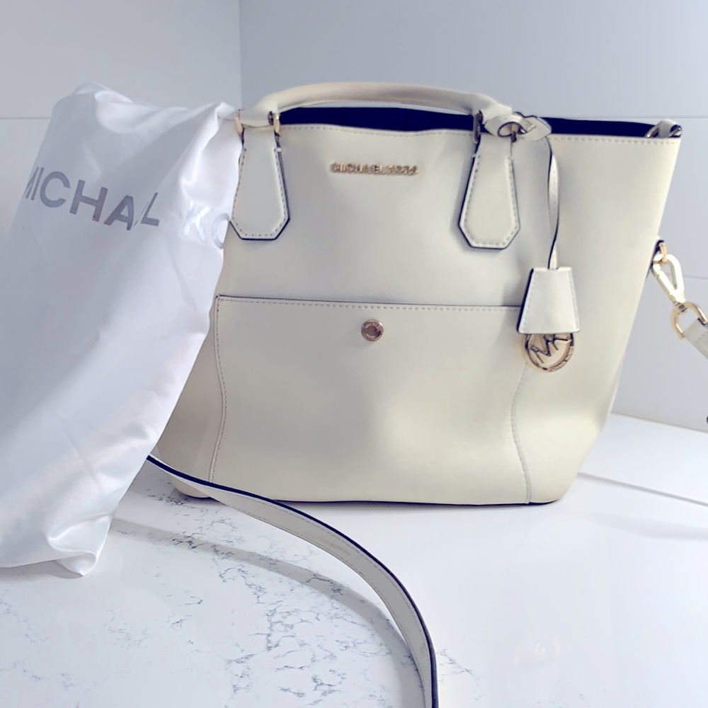 Michael Kors white handbag